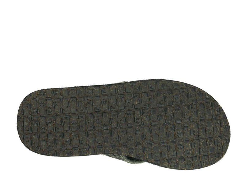 Sanuk Fraid Not Men's Flip Flops Grey | Canada 251CTV